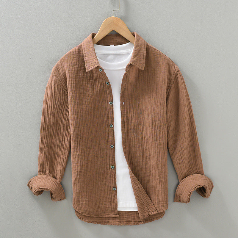 Korean Slim Fit Long Sleeved Shirt