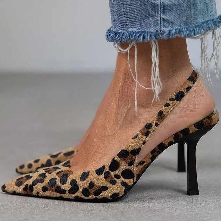Point-Heeled Sandals
