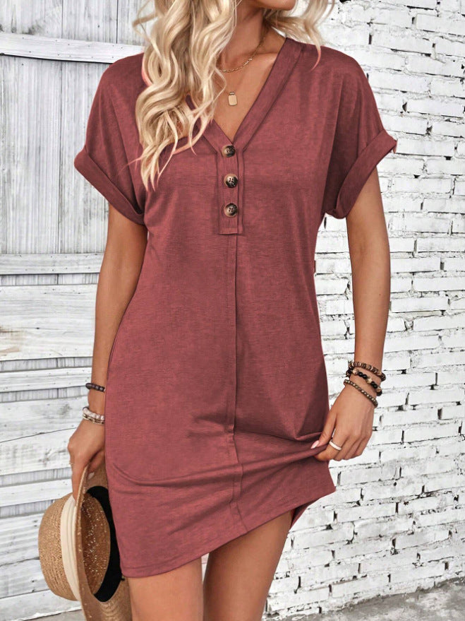 Solid Color Dress