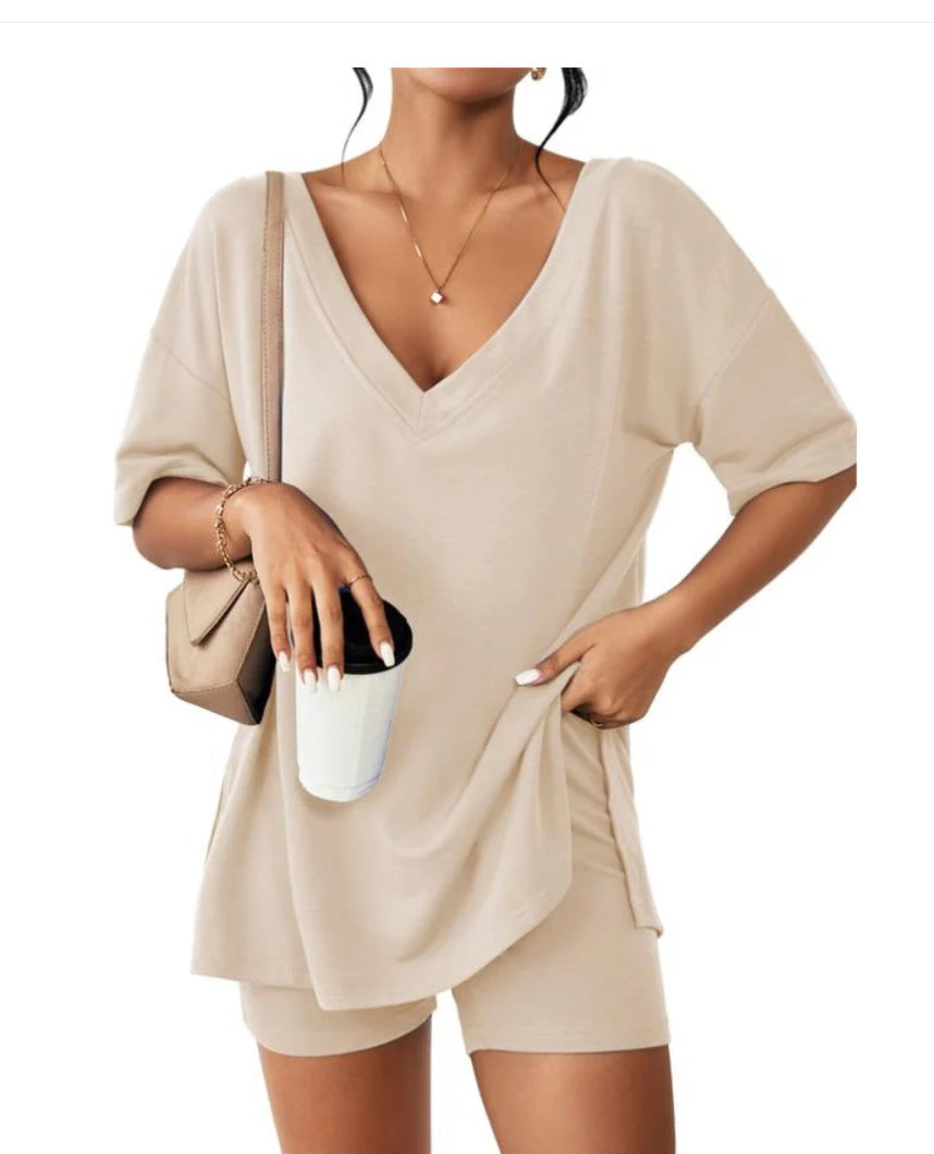 Short-sleeved Shorts Two-piece Set
