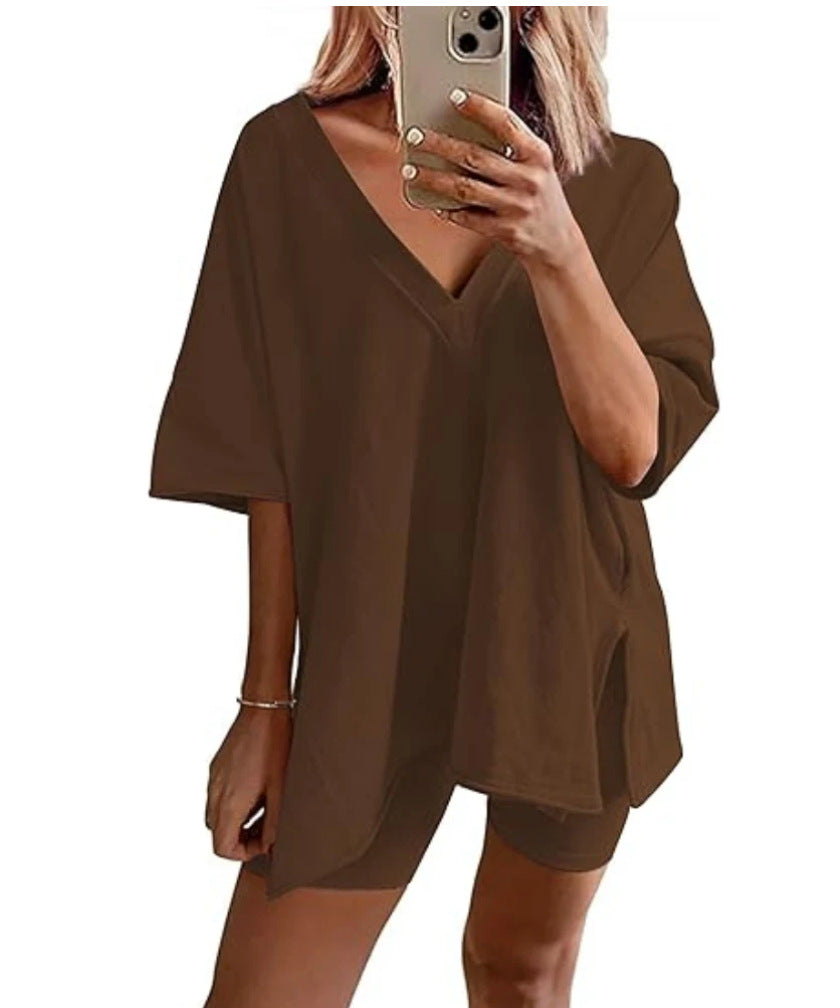 Short-sleeved Shorts Two-piece Set