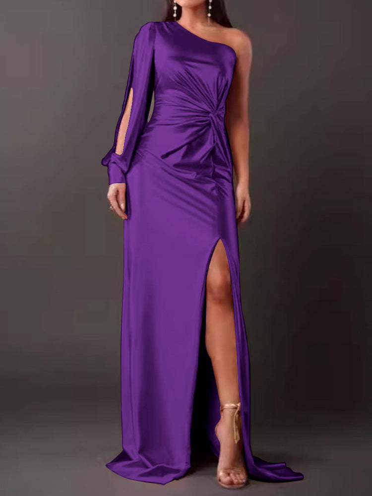 Tight Waist Split Dress