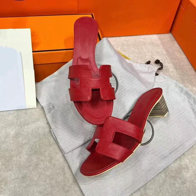 Rough-Heeled Slippers