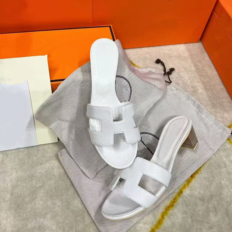 Rough-Heeled Slippers