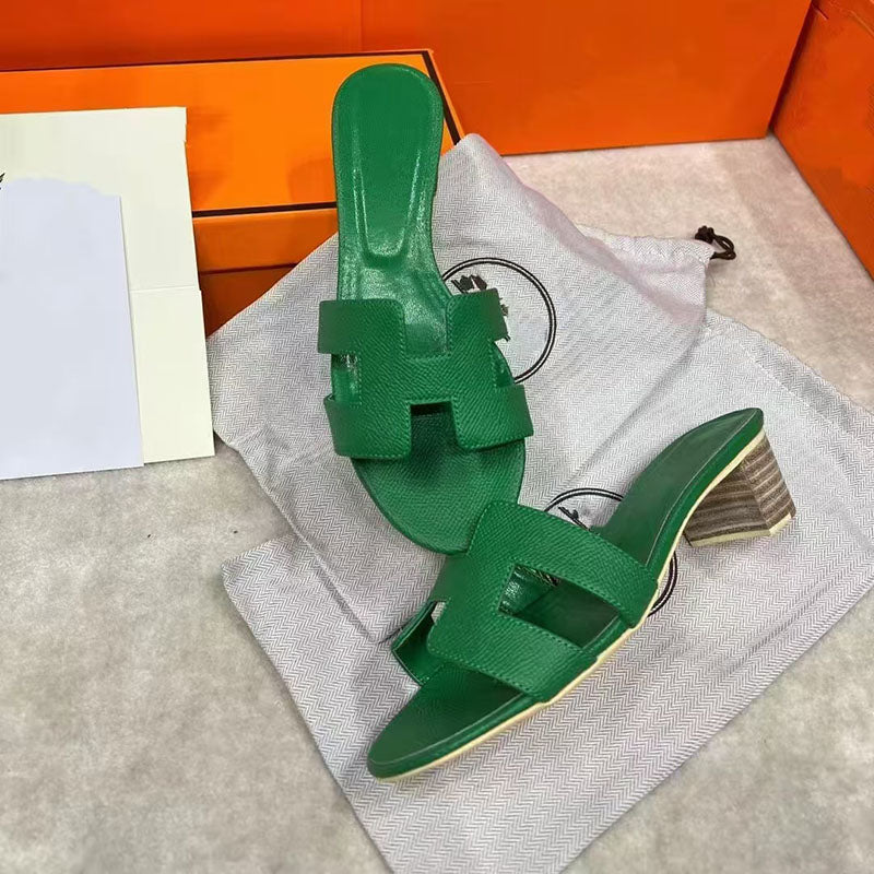 Rough-Heeled Slippers