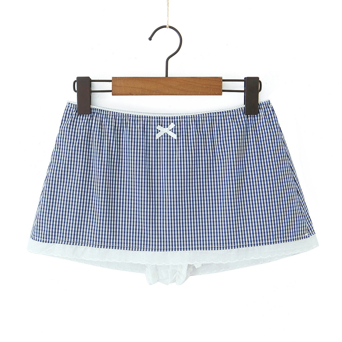 Check Short Sleeve Skirt Suit