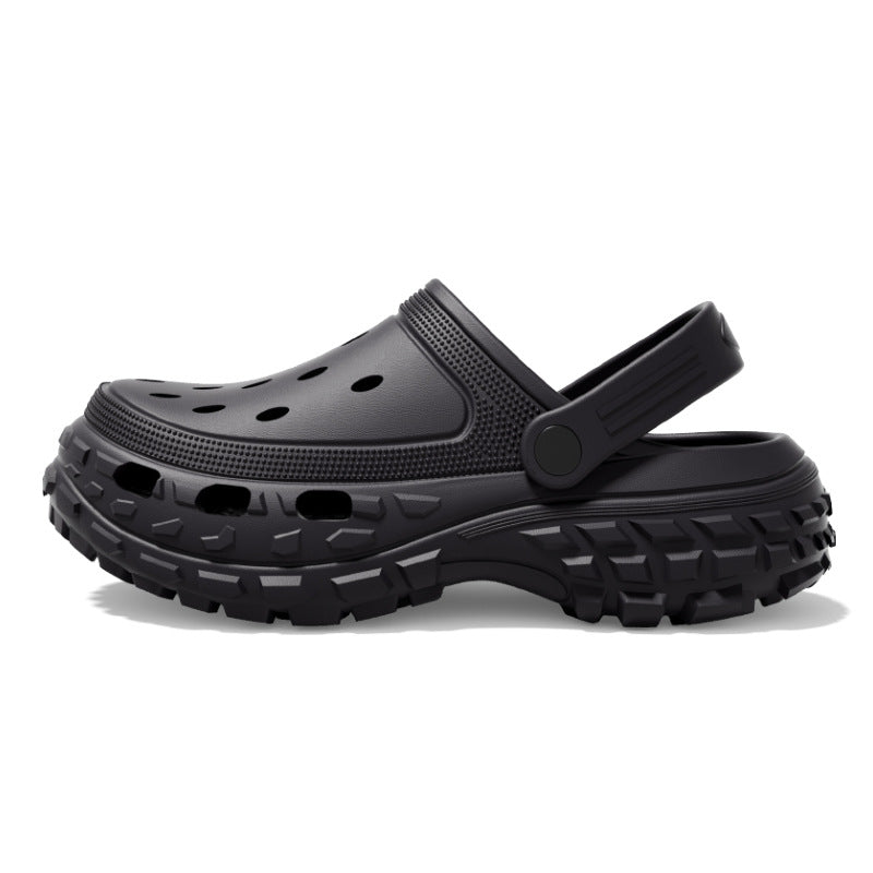 Hole Shoes Increase Height Shoes Outside Wear