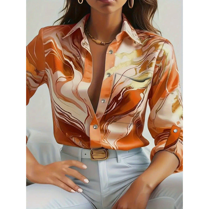 Long Sleeve Printed Shirt
