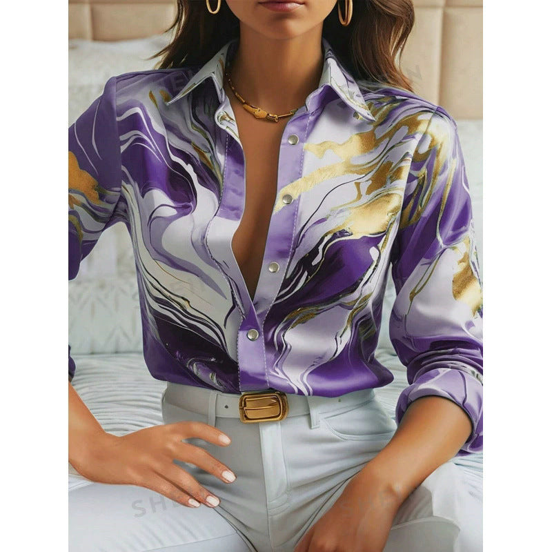 Long Sleeve Printed Shirt