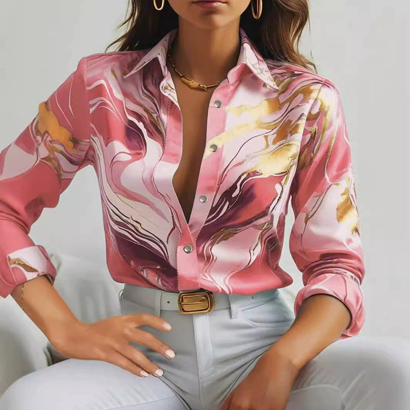 Long Sleeve Printed Shirt