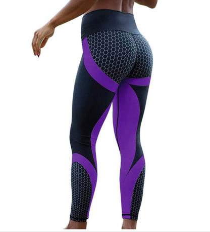 Honeycomb Digital Printed Yoga Pants