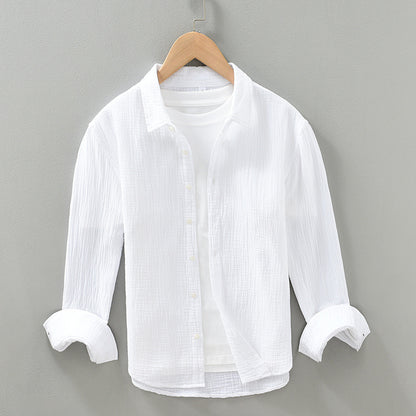 Korean Slim Fit Long Sleeved Shirt