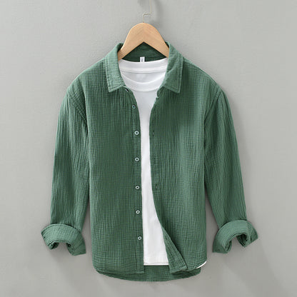 Korean Slim Fit Long Sleeved Shirt