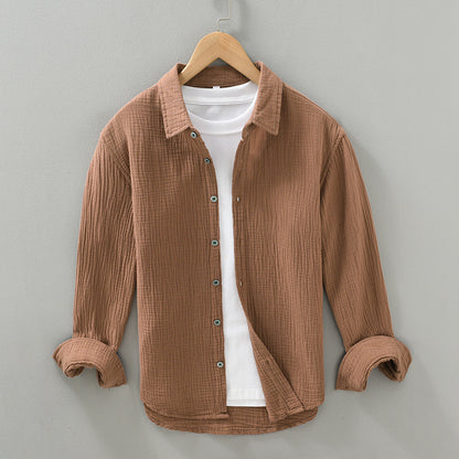 Korean Slim Fit Long Sleeved Shirt
