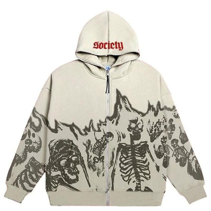 Retro Skull Hoodie