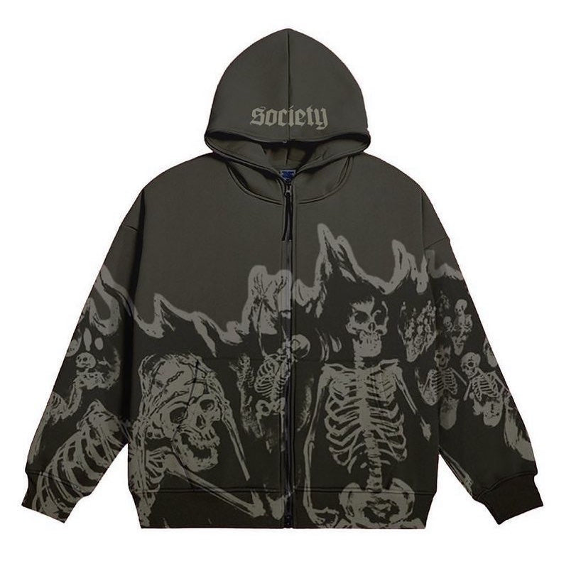 Retro Skull Hoodie