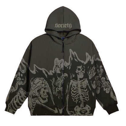 Retro Skull Hoodie