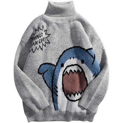Cartoon High Neck Sweater