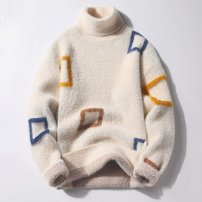 Long Sleeved Thickened Loose Knit Sweater