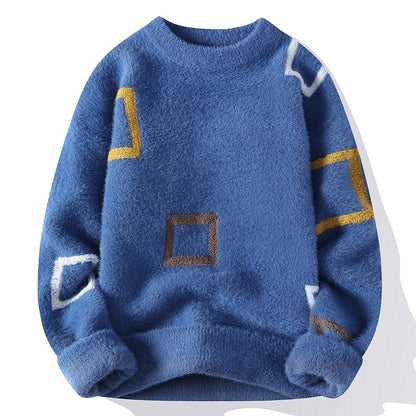 Long Sleeved Thickened Loose Knit Sweater