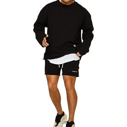 Men's Casual Autumn And Winter Loose Fitting Set