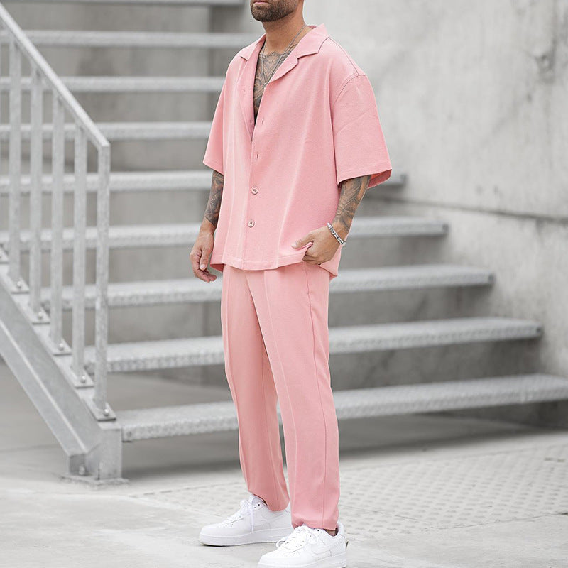 Shirt Casual Pants Two-Piece Set