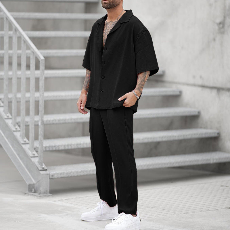 Shirt Casual Pants Two-Piece Set