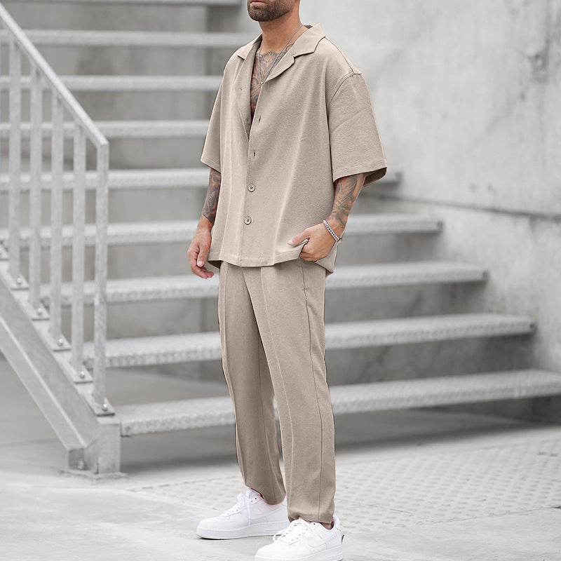 Shirt Casual Pants Two-Piece Set