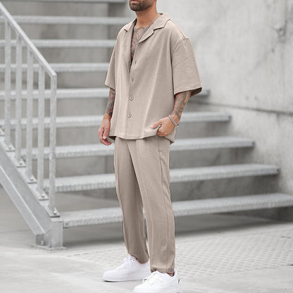 Shirt Casual Pants Two-Piece Set