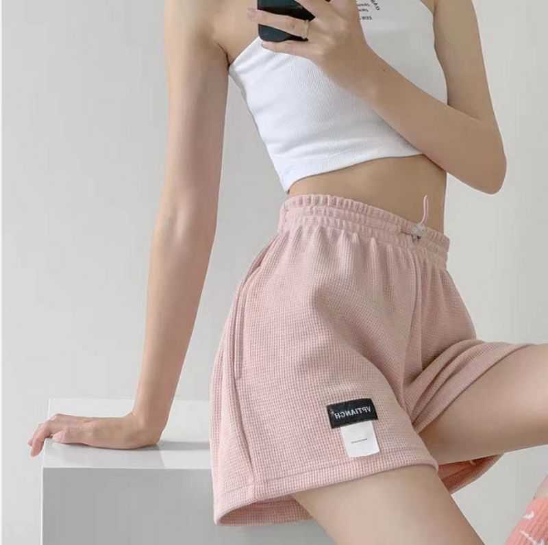 Women's Loose Fit Waffle Shorts