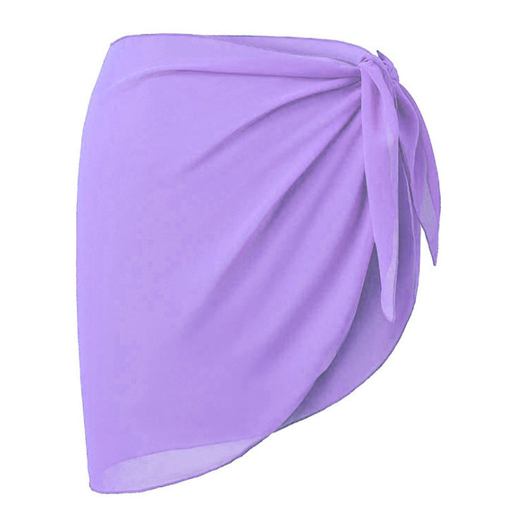 Chiffon Half Wrap Dress
