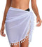 White fringed edge