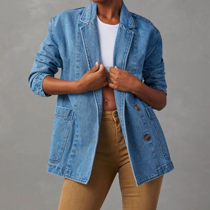 Casual Denim Blazer