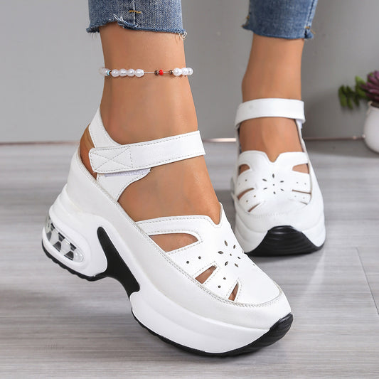 Hollow Air Cushioned Platform Sandals