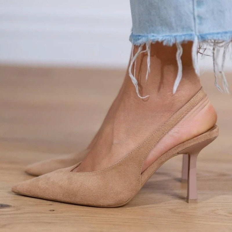 Point-Heeled Sandals