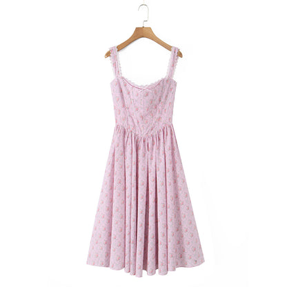 Floral-Print Strappy Dress