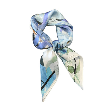 Blue Mulberry Silk Scarf
