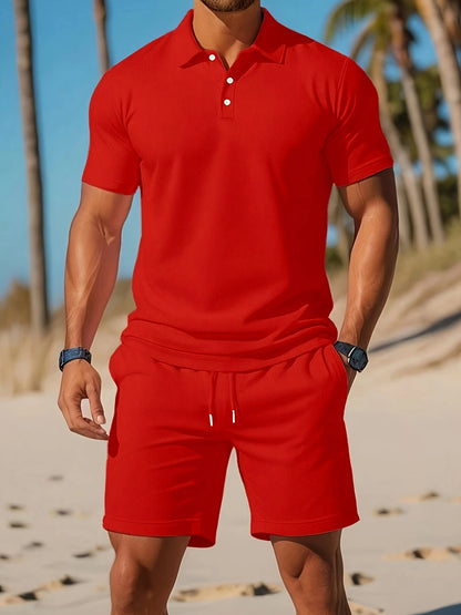 lapel Short Sleeve Suit