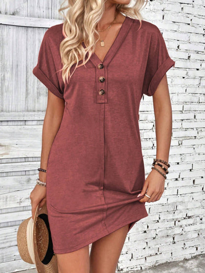 Solid Color Dress