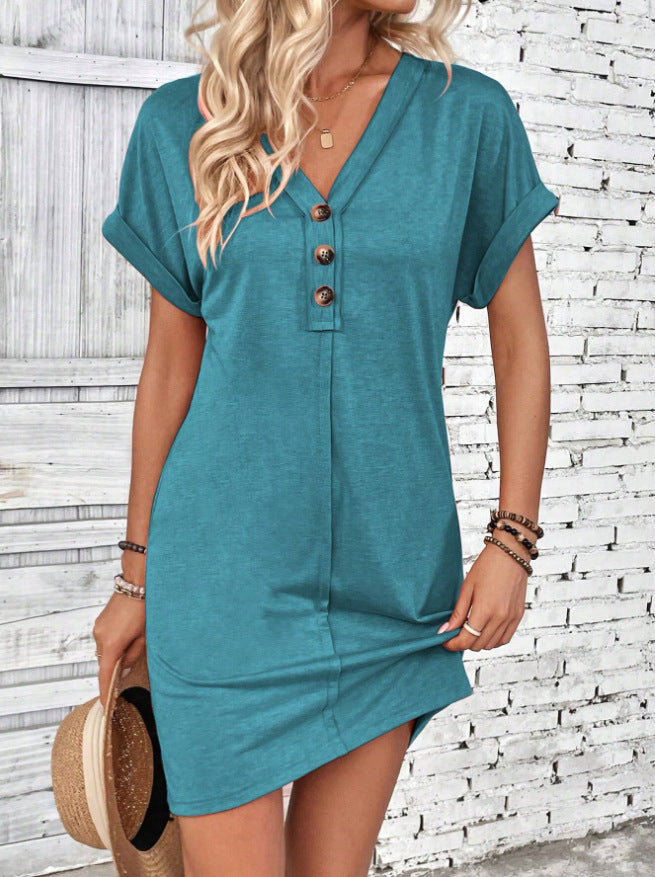 Solid Color Dress