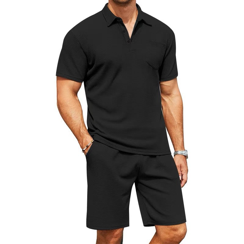 Two-Piece lapel Polo Shirt