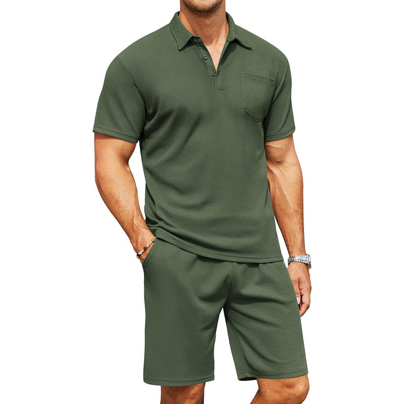 Two-Piece lapel Polo Shirt