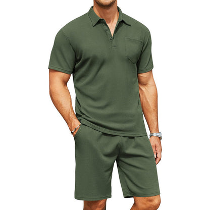 Two-Piece lapel Polo Shirt