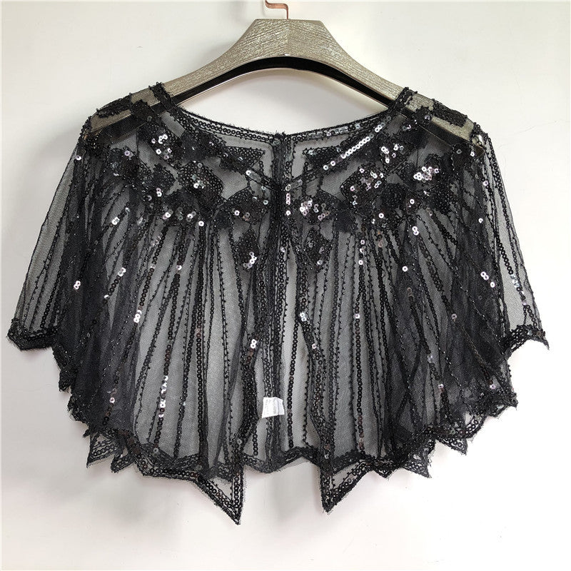 Evening Dress Sequined Shawl