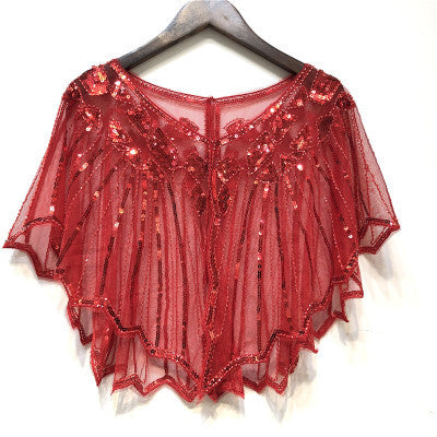 Evening Dress Sequined Shawl