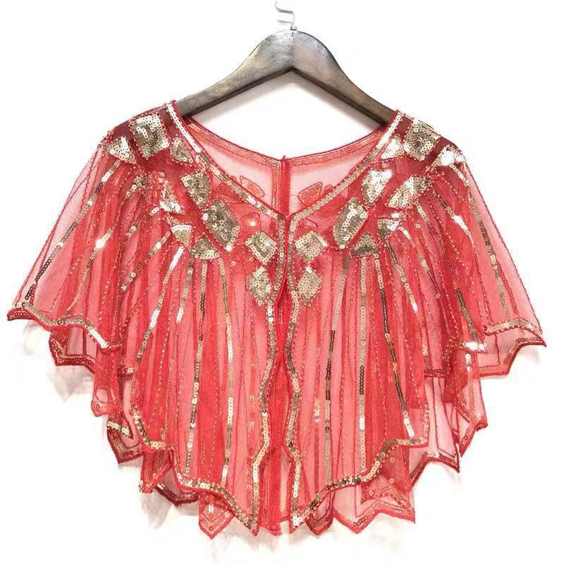 Evening Dress Sequined Shawl