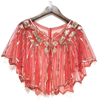 Evening Dress Sequined Shawl
