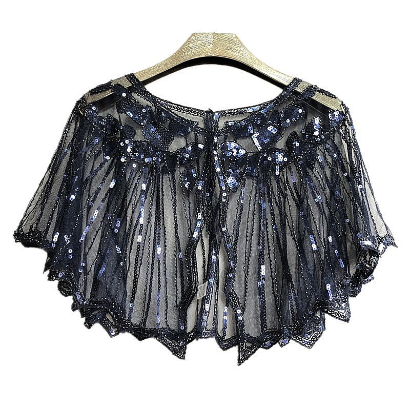 Evening Dress Sequined Shawl