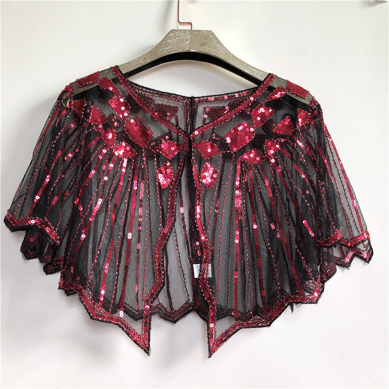 Evening Dress Sequined Shawl