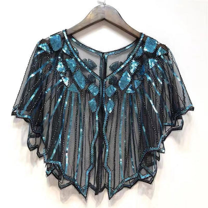 Evening Dress Sequined Shawl